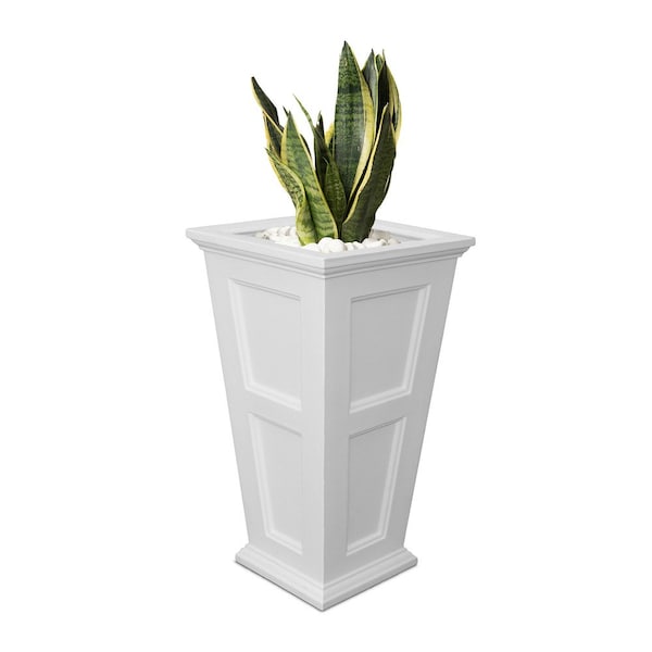 Fairfield 34 Tall Planter, White